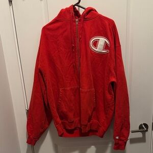 Champion Scarlet Full-Zip Hoodie